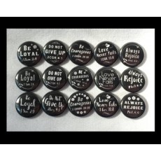 JW Convention Bible Themed Bracelet Buttons